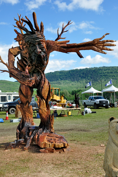 wild man carving